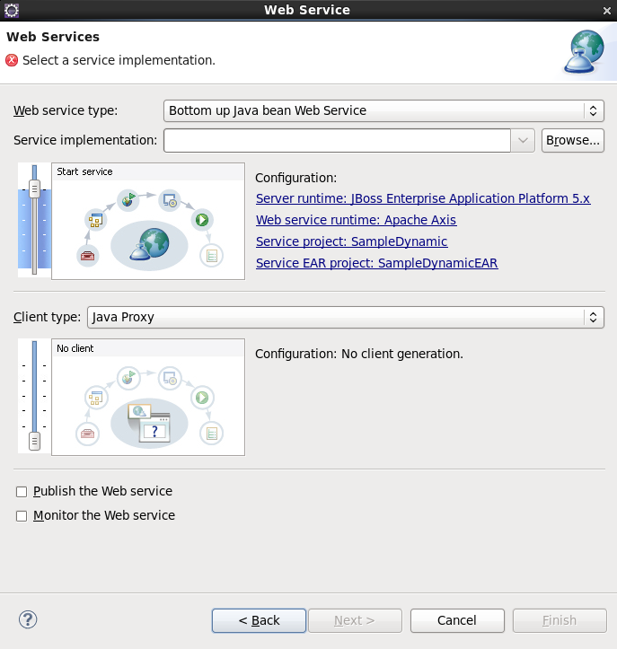 New Web Service Wizard