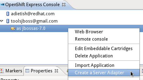 create server adapter