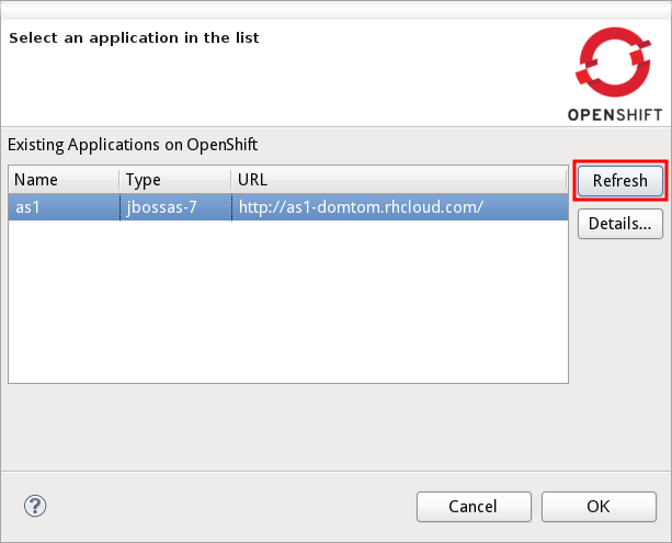refresh applications