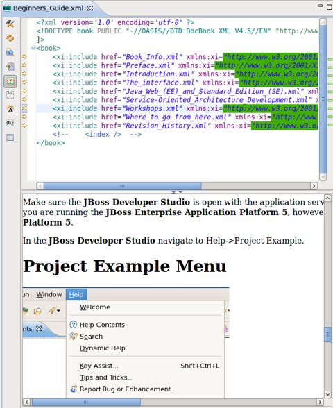 Doocbook tags preview